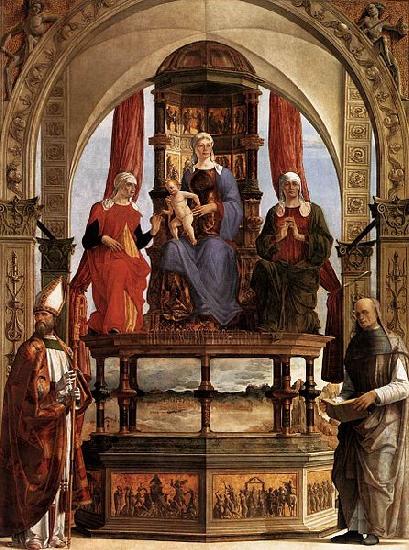 Ercole de Roberti Madonna with Child and Saints